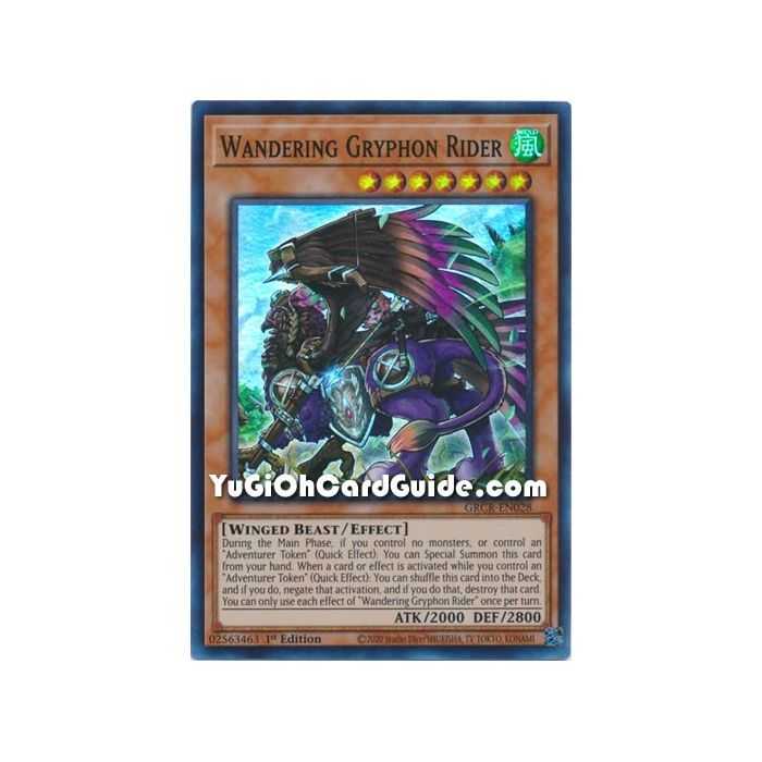 Wandering Gryphon Rider (Super Rare) – The Grand Creators | Carta YUGIOH en México