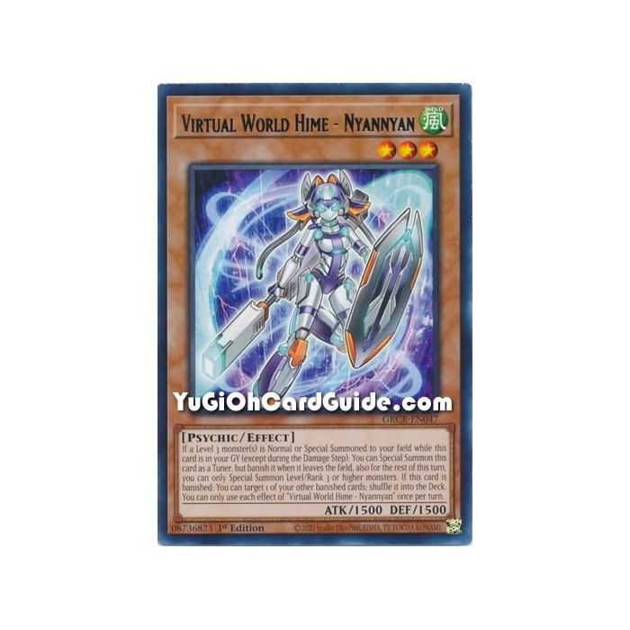 Virtual World Hime - Nyannyan (Rare) – The Grand Creators | Carta YUGIOH en México