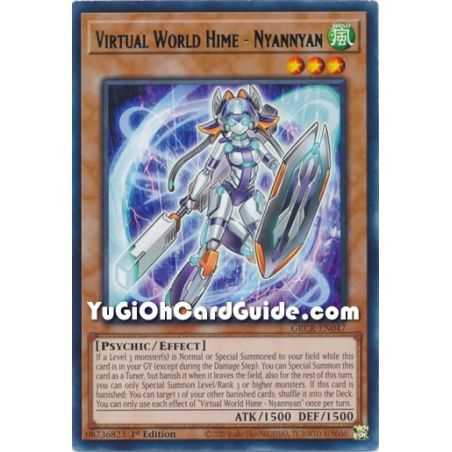 Virtual World Hime - Nyannyan (Rare) – The Grand Creators | Carta YUGIOH en México