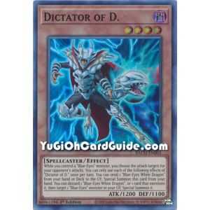 Dictator of D. (Super Rare) – Battle of Chaos | Carta YUGIOH en México