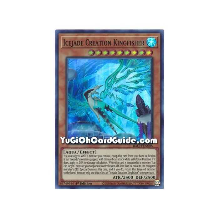 Icejade Creation Kingfisher (Super Rare) – Battle of Chaos | Carta YUGIOH en México