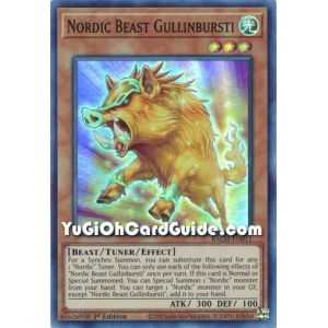 Nordic Beast Gullinbursti (Super Rare) – Battle of Chaos | Carta YUGIOH en México