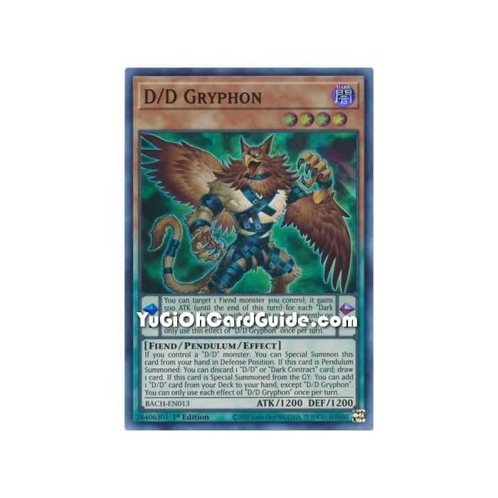 D/D Gryphon (Super Rare) – Battle of Chaos | Carta YUGIOH en México