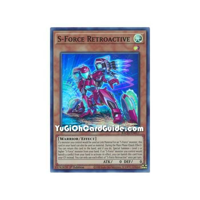 S-Force Retroactive (Super Rare) – Battle of Chaos | Carta YUGIOH en México