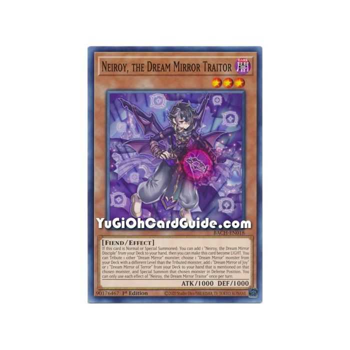 Neiroy, the Dream Mirror Traitor (Common) – Battle of Chaos | Carta YUGIOH en México