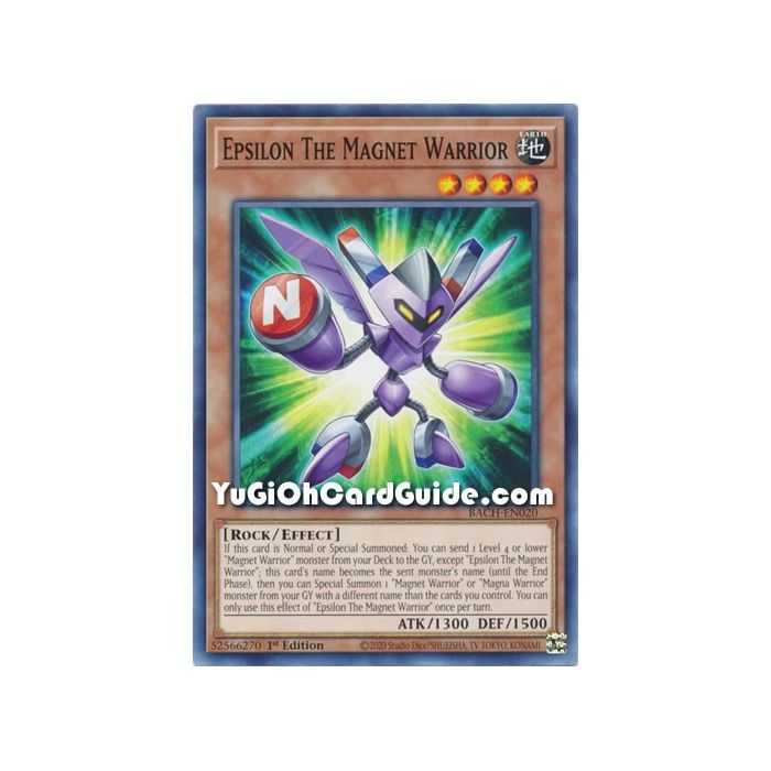 Epsilon The Magnet Warrior (Common) – Battle of Chaos | Carta YUGIOH en México