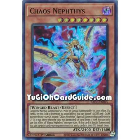 Chaos Nephthys (Ultra Rare) – Battle of Chaos | Carta YUGIOH en México