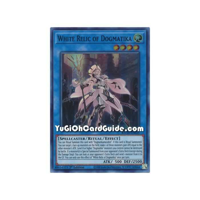 White Relic of Dogmatika (Super Rare) – Battle of Chaos | Carta YUGIOH en México