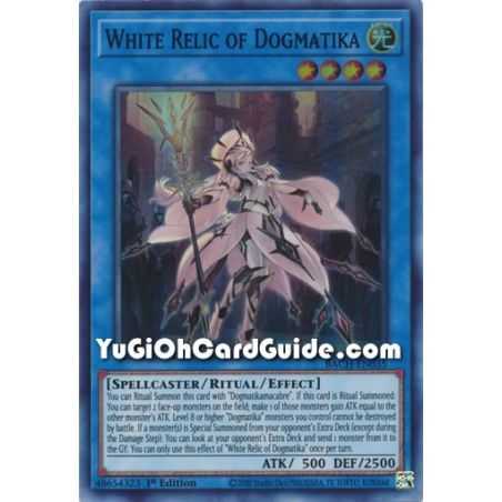 White Relic of Dogmatika (Super Rare) – Battle of Chaos | Carta YUGIOH en México