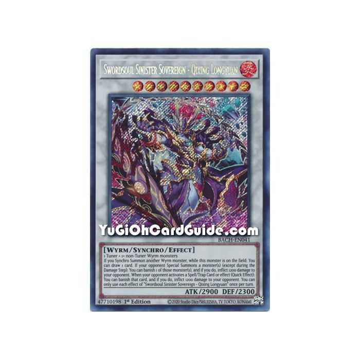 Swordsoul Sinister Sovereign- Qixing Longyuan (Secret Rare) – Battle of Chaos | Carta YUGIOH en México