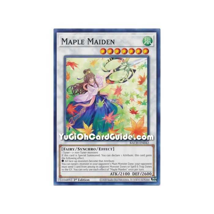 Maple Maiden (Common) – Battle of Chaos | Carta YUGIOH en México