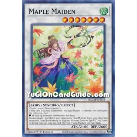 Maple Maiden (Common) – Battle of Chaos | Carta YUGIOH en México