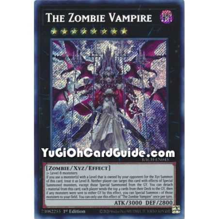 The Zombie Vampire (Secret Rare) – Battle of Chaos | Carta YUGIOH en México