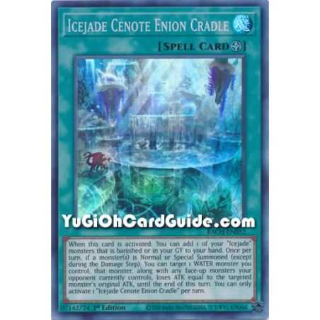 Icejade Cenote Enion Cradle (Super Rare) – Battle of Chaos | Carta YUGIOH en México