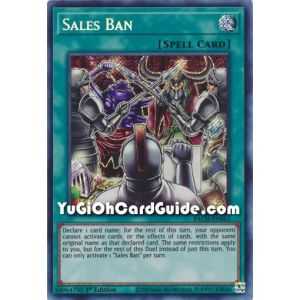 Sales Ban (Secret Rare) – Battle of Chaos | Carta YUGIOH en México