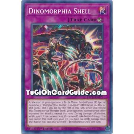 Dinomorphia Shell (Common) – Battle of Chaos | Carta YUGIOH en México