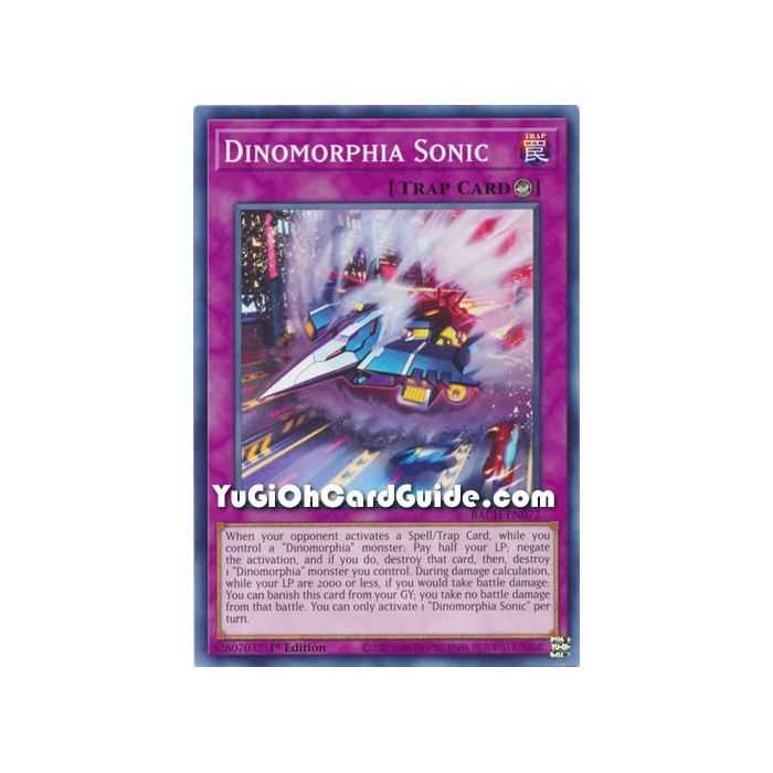 Dinomorphia Sonic (Common) – Battle of Chaos | Carta YUGIOH en México