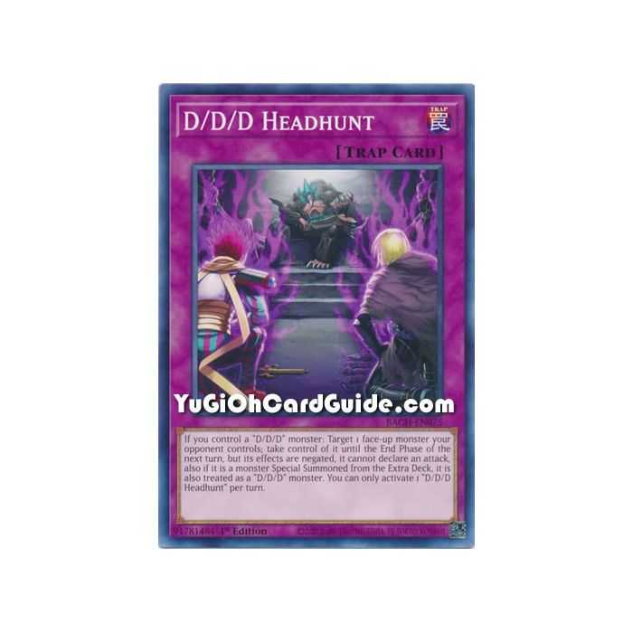 D/D/D Headhunt (Common) – Battle of Chaos | Carta YUGIOH en México