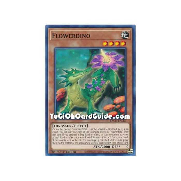 Flowerdino (Common) – Battle of Chaos | Carta YUGIOH en México