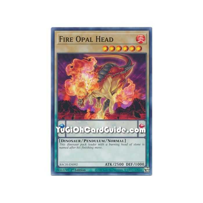 Fire Opal Head (Common) – Battle of Chaos | Carta YUGIOH en México