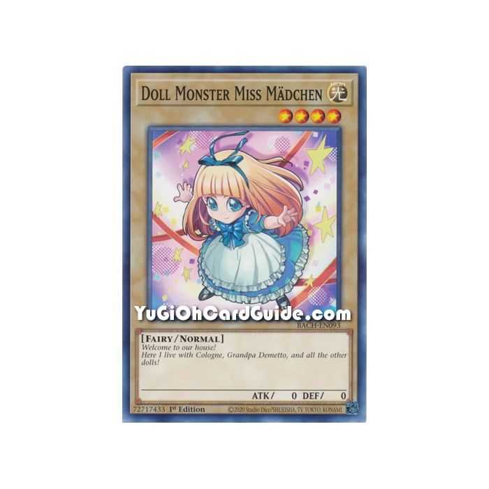 Doll Monster Miss Madchen (Common) – Battle of Chaos | Carta YUGIOH en México
