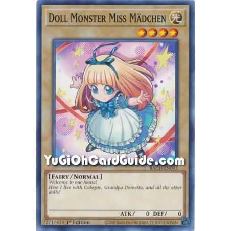 Doll Monster Miss Madchen (Common) – Battle of Chaos | Carta YUGIOH en México