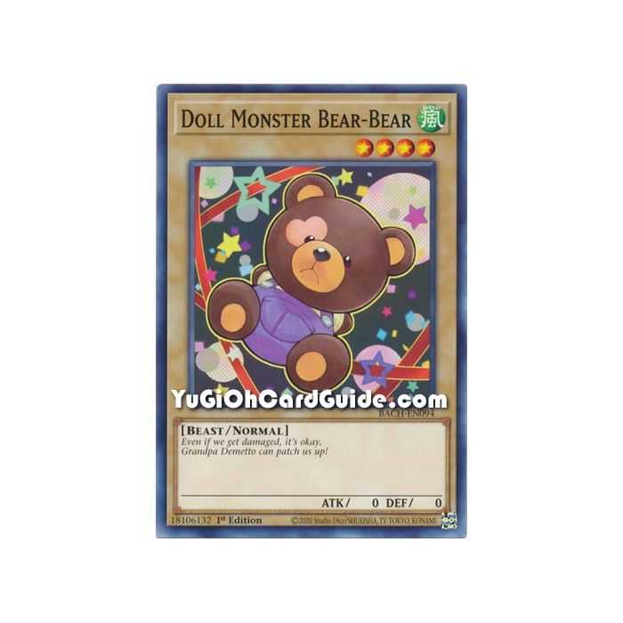 Doll Monster Bear-Bear (Common) – Battle of Chaos | Carta YUGIOH en México
