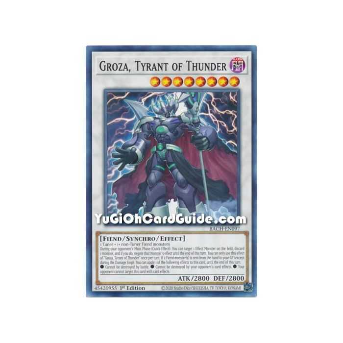 Groza, Tyrant of Thunder (Common) – Battle of Chaos | Carta YUGIOH en México
