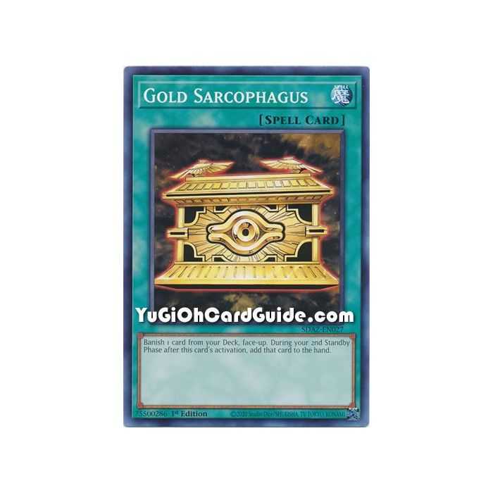 Gold Sarcophagus (Common) – Albaz Strike Structure Deck | Carta YUGIOH en México