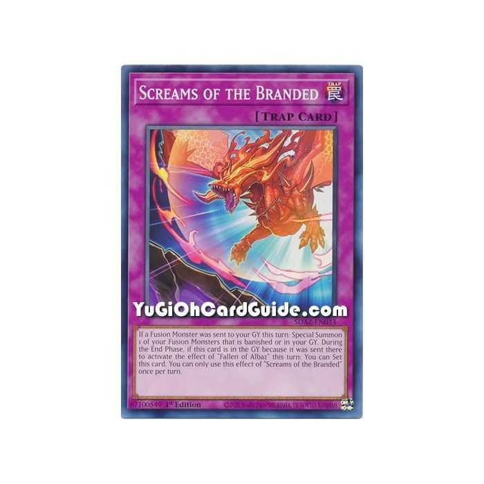 Screams of the Branded (Common) – Albaz Strike Structure Deck | Carta YUGIOH en México