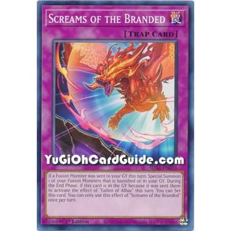 Screams of the Branded (Common) – Albaz Strike Structure Deck | Carta YUGIOH en México