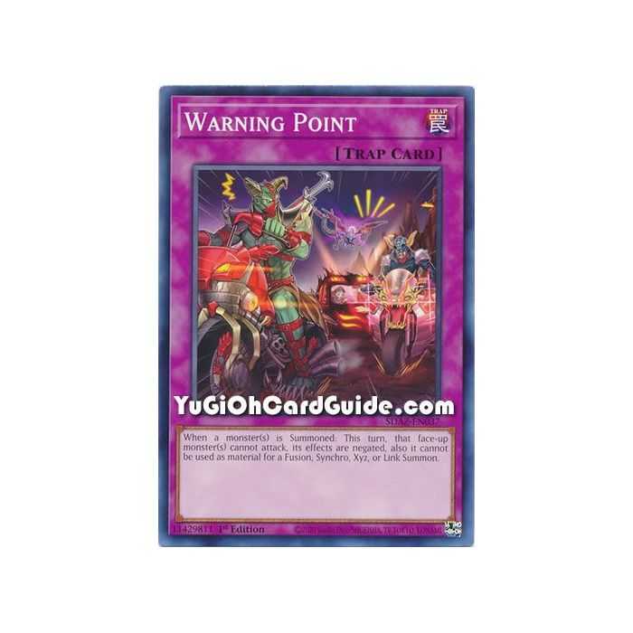Warning Point (Common) – Albaz Strike Structure Deck | Carta YUGIOH en México