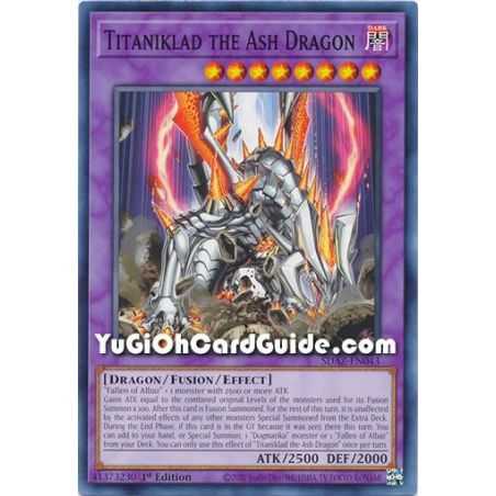 Titaniklad the Ash Dragon (Common) – Albaz Strike Structure Deck | Carta YUGIOH en México