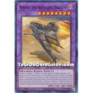 Sprind the Irondash Dragon (Common) – Albaz Strike Structure Deck | Carta YUGIOH en México