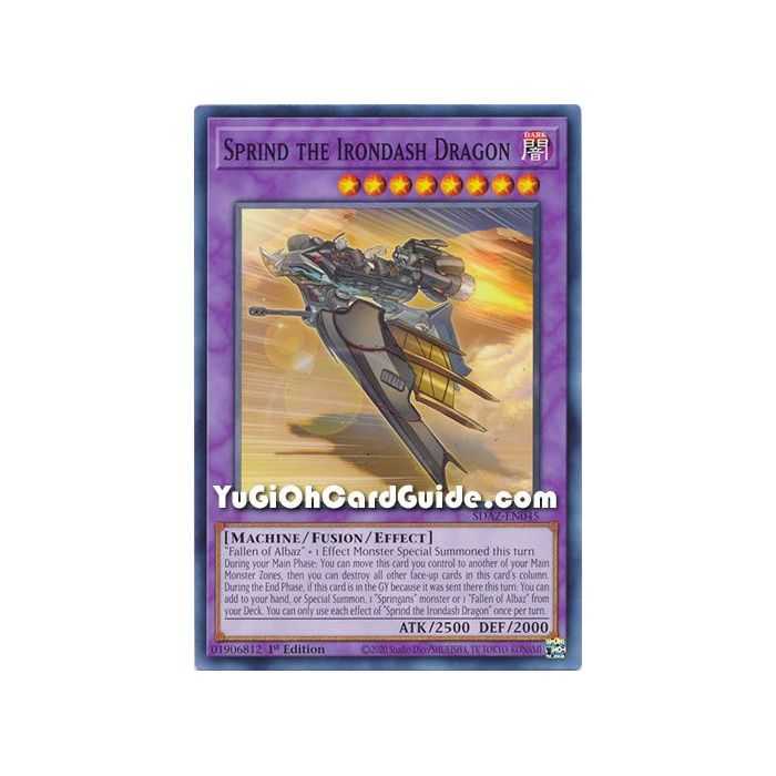 Sprind the Irondash Dragon (Common) – Albaz Strike Structure Deck | Carta YUGIOH en México