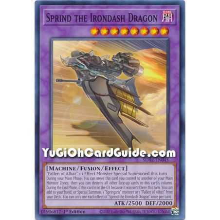 Sprind the Irondash Dragon (Common) – Albaz Strike Structure Deck | Carta YUGIOH en México