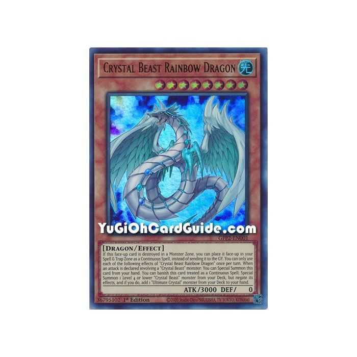 Crystal Beast Rainbow Dragon&nbsp;(Ultra Rare) – Ghosts From the Past The 2nd Haunting | Carta YUGIOH en México