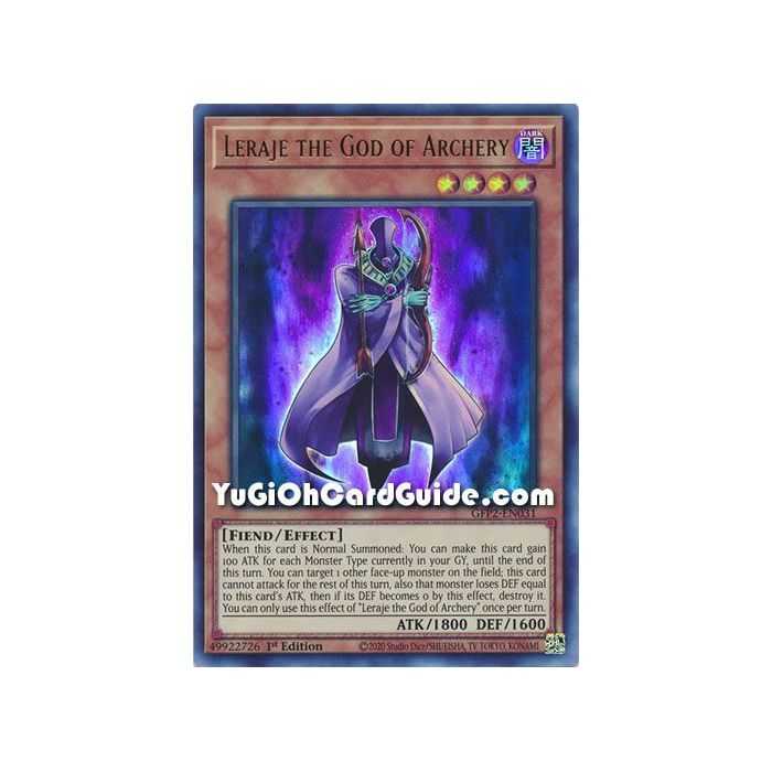 Leraje the God of Archery (Ultra Rare) – Ghosts From the Past The 2nd Haunting | Carta YUGIOH en México