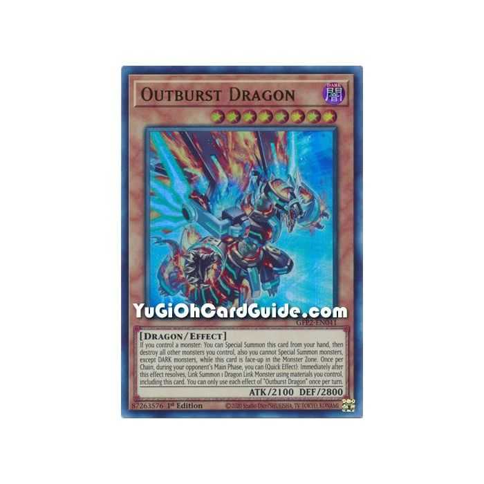Outburst Dragon&nbsp;(Ultra Rare) – Ghosts From the Past The 2nd Haunting | Carta YUGIOH en México