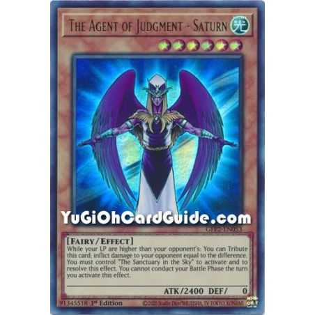 The Agent of Judgment - Saturn&nbsp; (Ultra Rare) – Ghosts From the Past The 2nd Haunting | Carta YUGIOH en México