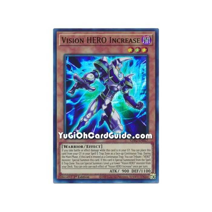 Vision HERO Increase&nbsp;(Ultra Rare) – Ghosts From the Past The 2nd Haunting | Carta YUGIOH en México