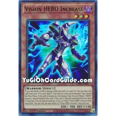 Vision HERO Increase&nbsp;(Ultra Rare) – Ghosts From the Past The 2nd Haunting | Carta YUGIOH en México