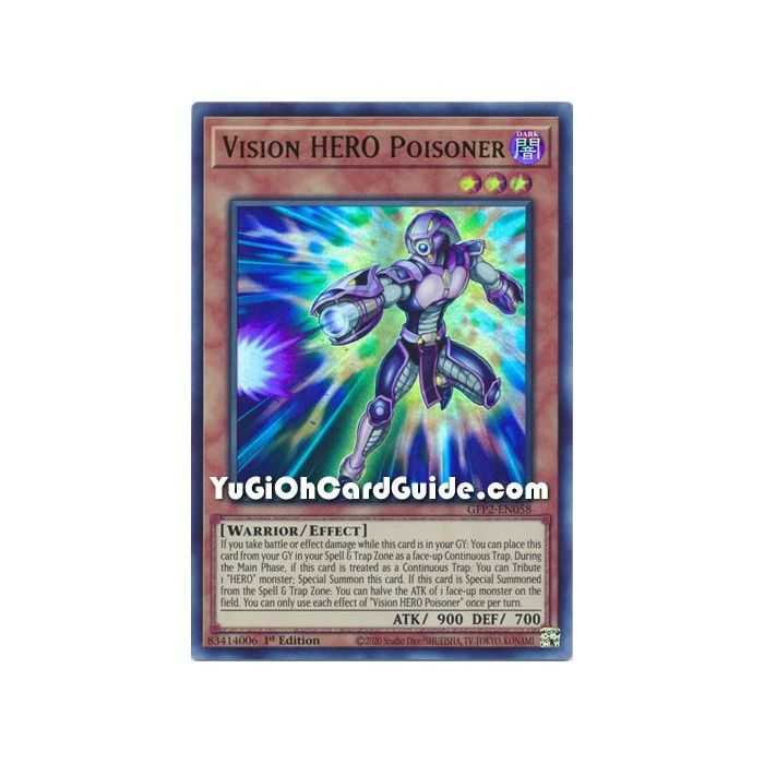 Vision HERO Poisoner&nbsp; (Ultra Rare) – Ghosts From the Past The 2nd Haunting | Carta YUGIOH en México