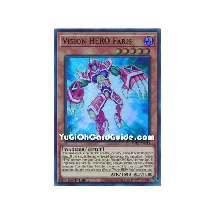 Vision HERO Faris&nbsp;(Ultra Rare) – Ghosts From the Past The 2nd Haunting | Carta YUGIOH en México