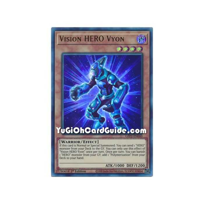 Vision HERO Vyon (Ultra Rare) – Ghosts From the Past The 2nd Haunting | Carta YUGIOH en México
