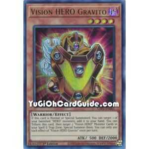 Vision HERO Gravito&nbsp; (Ultra Rare) – Ghosts From the Past The 2nd Haunting | Carta YUGIOH en México