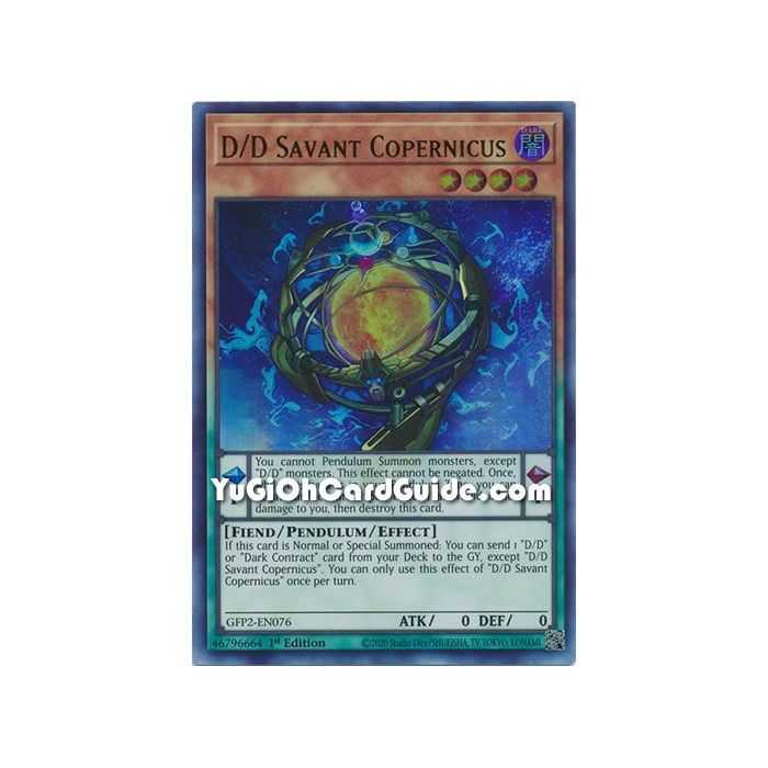 D/D Savant Copernicus&nbsp;(Ultra Rare) – Ghosts From the Past The 2nd Haunting | Carta YUGIOH en México