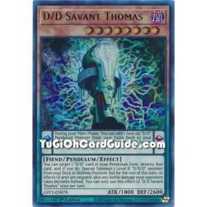D/D Savant Thomas&nbsp;(Ultra Rare) – Ghosts From the Past The 2nd Haunting | Carta YUGIOH en México
