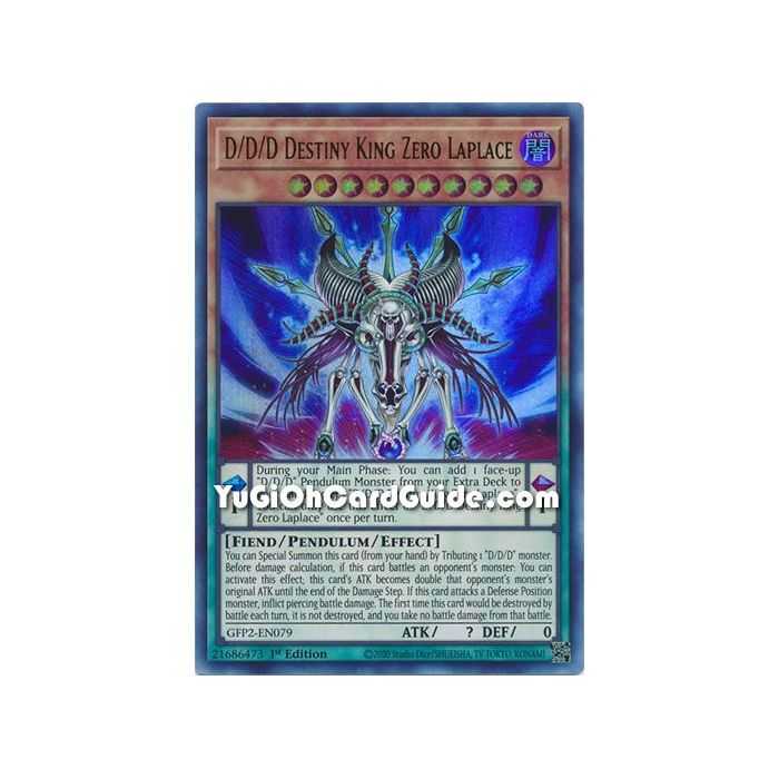 D/D/D Destiny King Zero Laplace&nbsp;(Ultra Rare) – Ghosts From the Past The 2nd Haunting | Carta YUGIOH en México