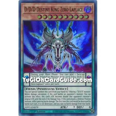 D/D/D Destiny King Zero Laplace&nbsp;(Ultra Rare) – Ghosts From the Past The 2nd Haunting | Carta YUGIOH en México